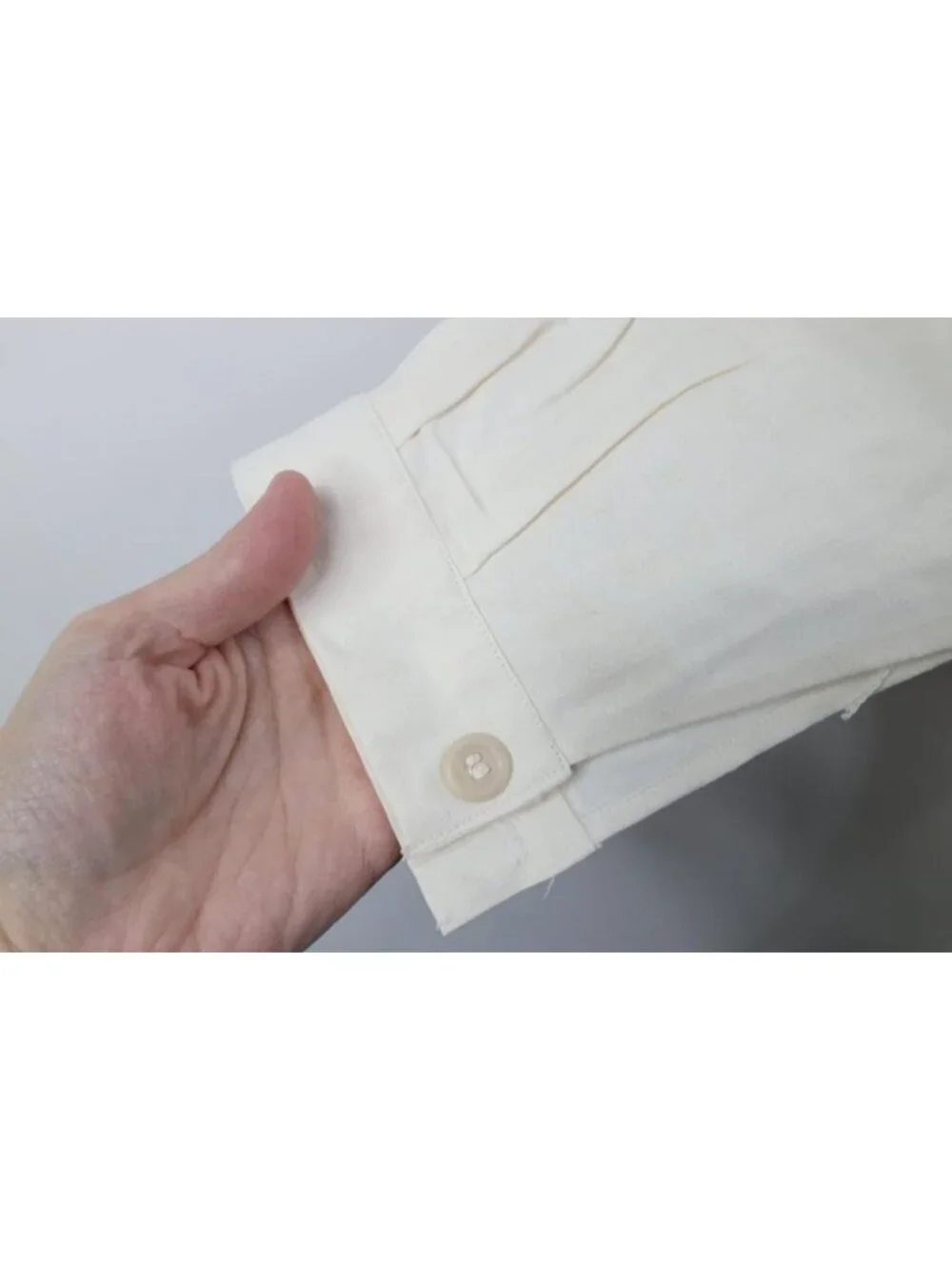 Deadstock Vtg 50s Unissued German Military Mens 36 Hospital Grandpa Shirt White